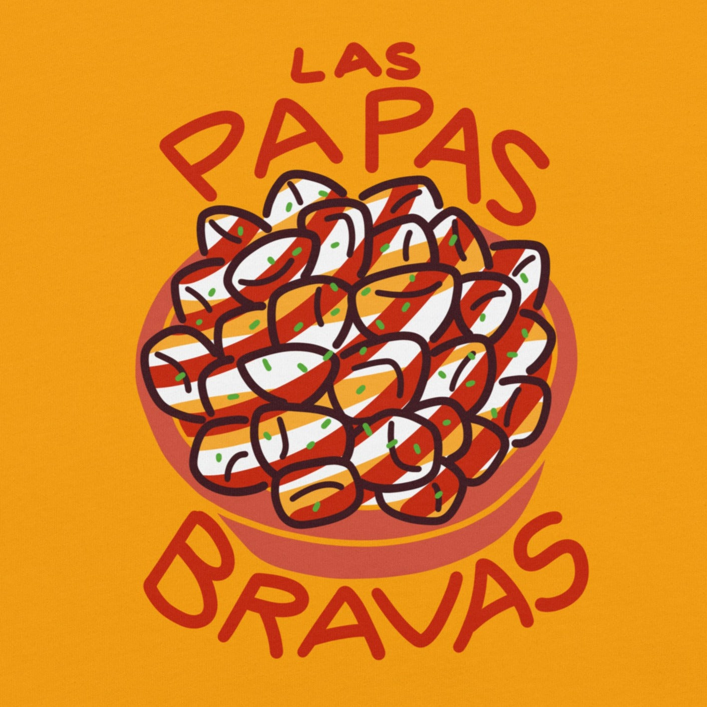 LAS PAPAS BRAVAS Camiseta Unisex