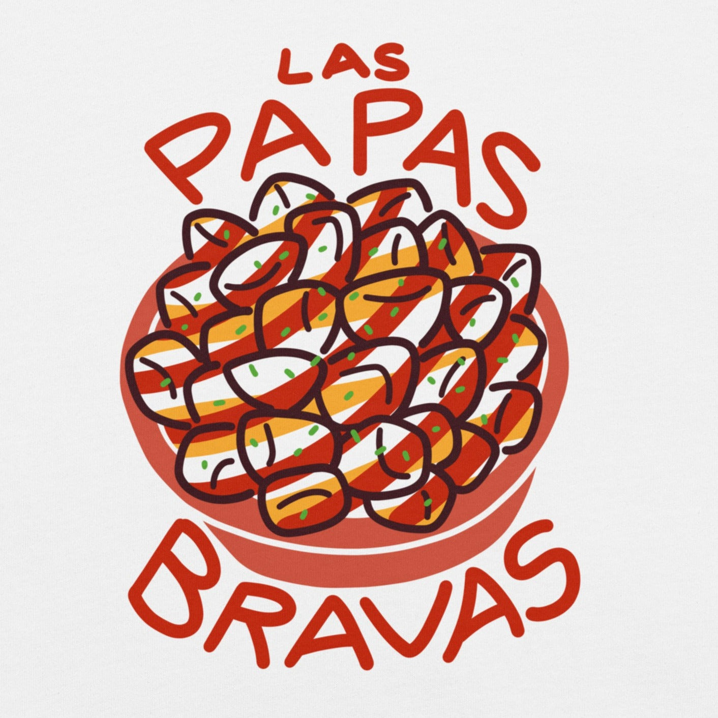 LAS PAPAS BRAVAS Camiseta Unisex